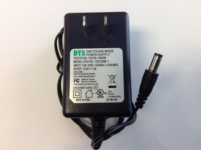 New DYS 12V 1.5A DYS182-120150W-1 DYS182-120150-10717C AC adapter power supply Specification: Brand : DYS